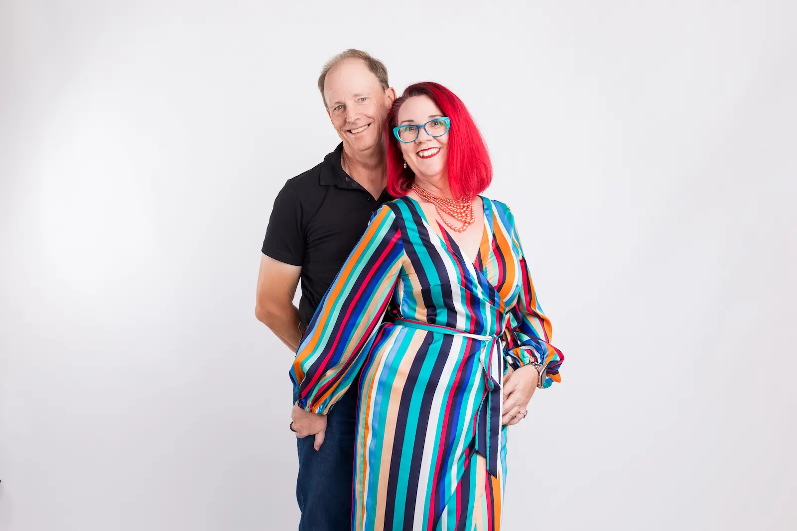 Tracy Sheen and Pete in a studio portrait