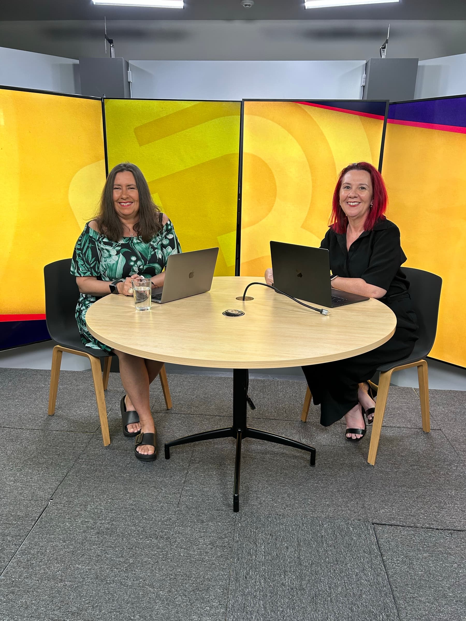 Tracy Sheen on the Kochie's Business Builders set