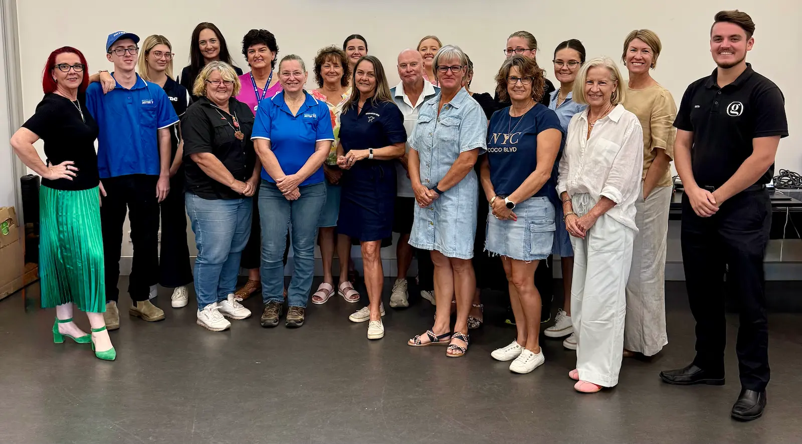 The AI Ready Western Downs cohort, small business owners from across the region, in Miles Queensland