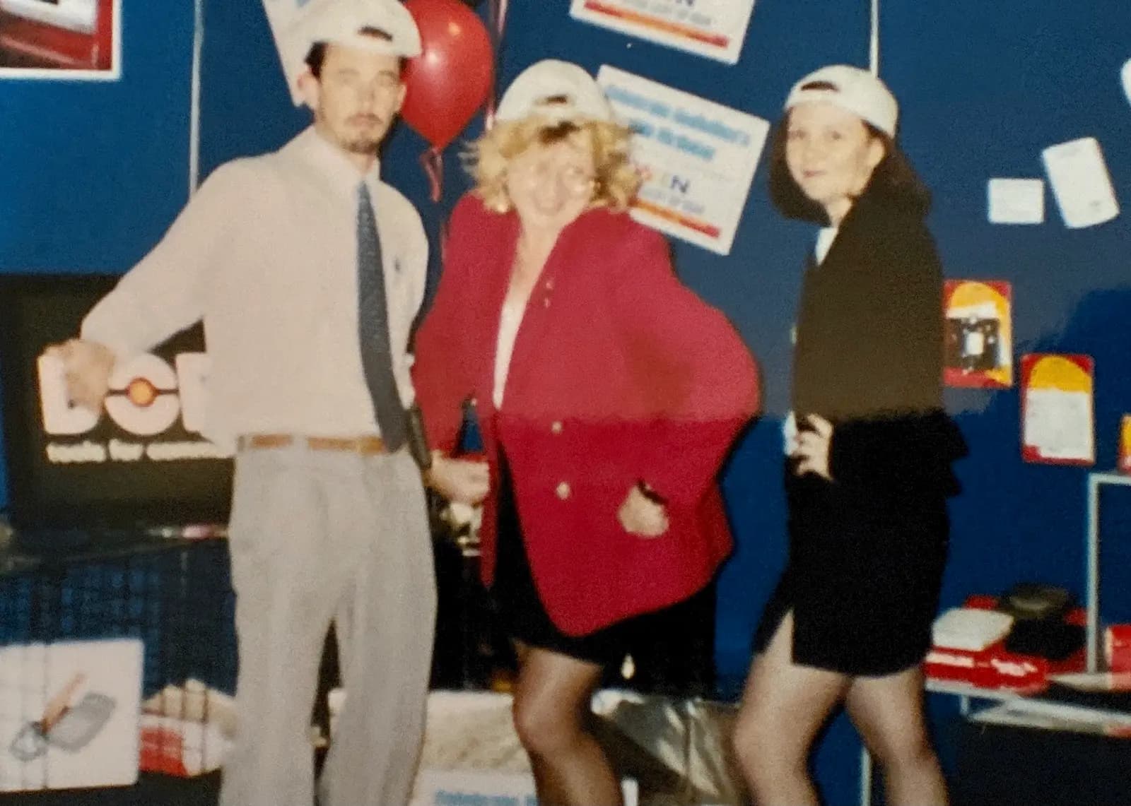 Tracy Sheen at an early career trade show, mid-1990s