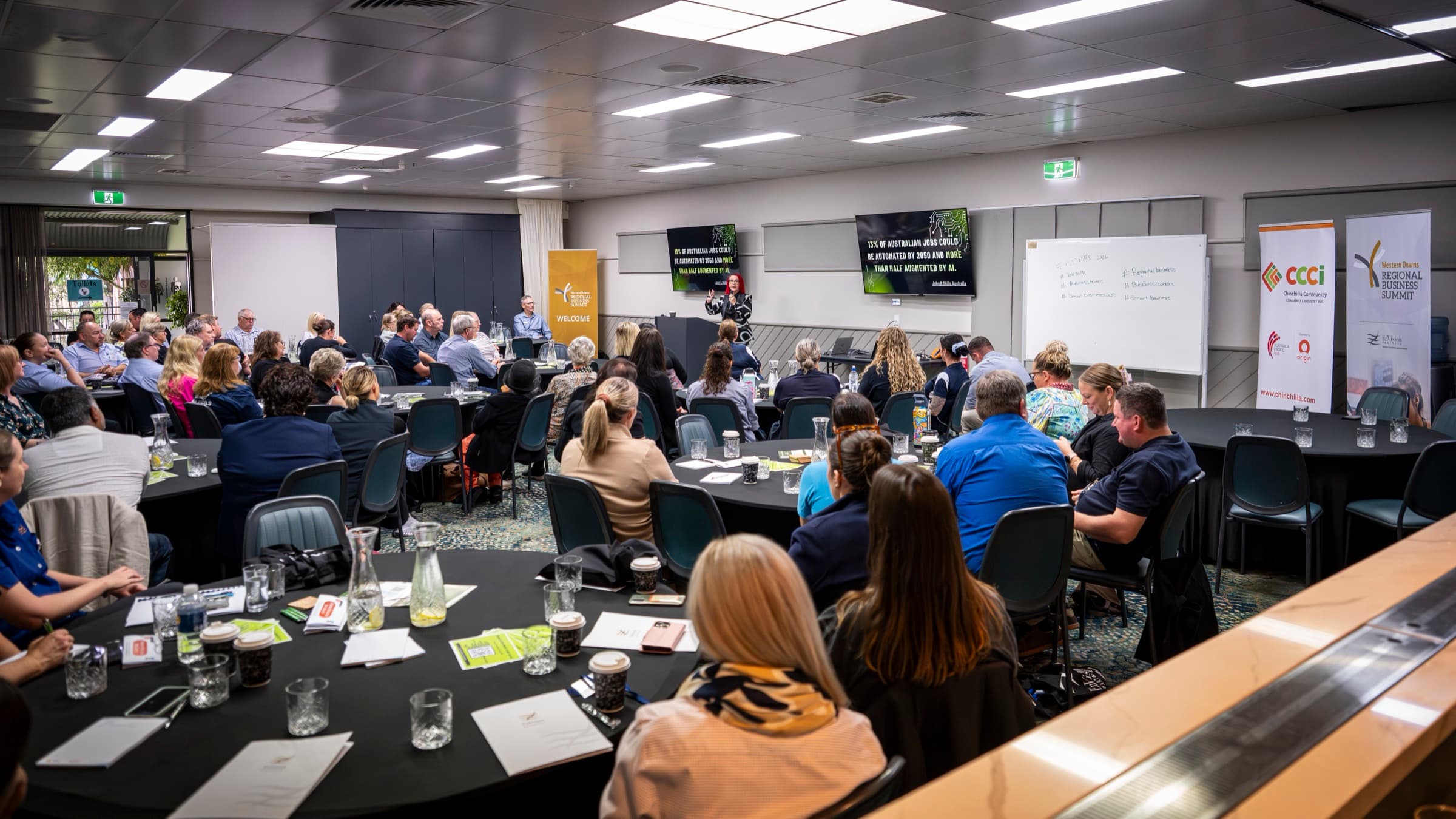 The audience of owners and operators at the Western Downs Business Summit in Chinchilla